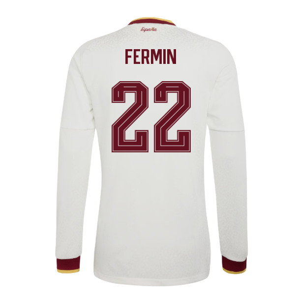 2026-2027 Spain Authentic Long Sleeves Away Shirt (Fermin 22)-SoccerKits Hub | Buy Soccer Jerseys Online